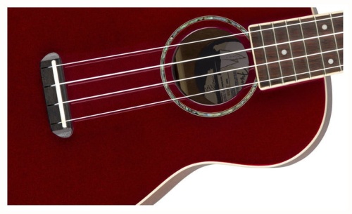 FENDER ZUMA Classic Ukulele Candy Apple Red фото 3