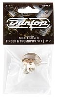 DUNLOP 33P015 Nickel Silver Fingerpick 5Pack